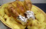 Курица, запеченная с ананасом