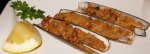 Морские черенки-навахас , запеченные на гриле (традиционная каталонская кухня )